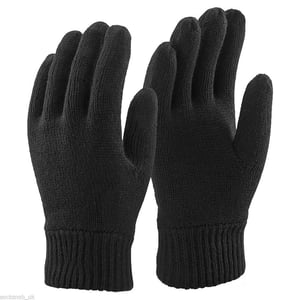 Guantes de invierno con forro térmico 3M Thinsulate negro para hombre