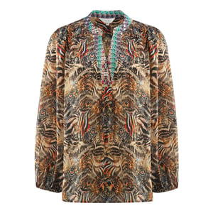 Inoa Golden Eagle 120214 Blusa Cuello Pico Multicolor