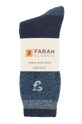 Farah - 2 Pack Calcetines Térmicos de Caminar para Hombre | Ideales para Trekking y Senderismo al Aire Libre en Invierno