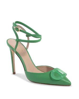 Dee Ocleppo Sandalia de Tacón para Mujeres Verde