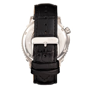 Reloj automático Reign Bauer semiesqueleto con correa de cuero