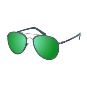 Gafas de sol de metal con forma ovalada Cameron unisex