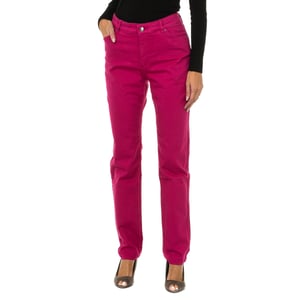 Pantalones largos tejanos de tejido elástico 6Y5J18-5D3IZ mujer
