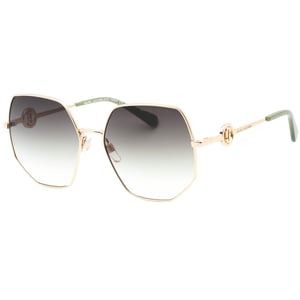 Gafas de sol doradas con extremos de pierna verdes de Marc Jacobs