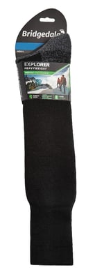 Bridgedale - Calcetines altos de lana merino para hombre - Negro
