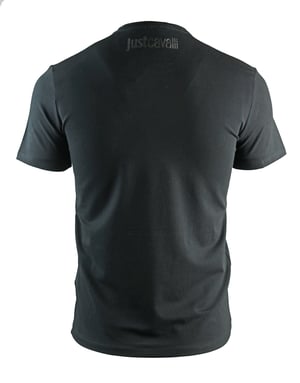 Just Cavalli camiseta negra con logo de serpiente