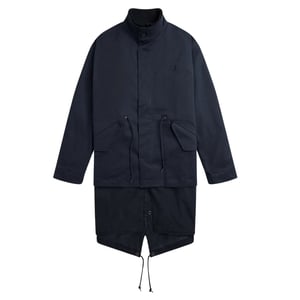 Chaqueta azul marino sombreada de doble capa de Fred Perry