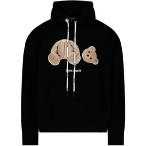 Palm Angels mata al oso sudadera con capucha negra