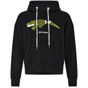 Palm Angels Croc Design sudadera con capucha negra