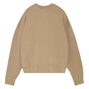 Sudadera beige con logo curvado GD de Palm Angels