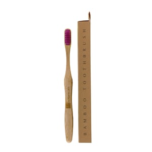 Dr Botanicals Paquete de Ahorro Doble de Cepillos de Dientes de Bambú Morado