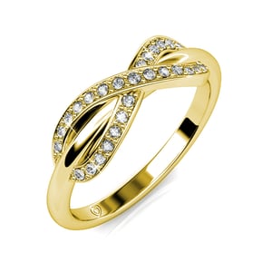 Anillo Trist - Oro y Cristal