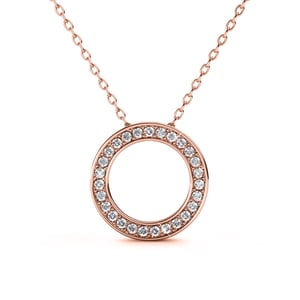 Colgantes Ophir - Oro rosa y cristal