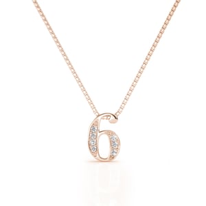 Colgantes número 6 - Oro rosa y cristal