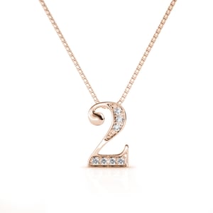 Colgantes número 2 - Oro rosa y cristal