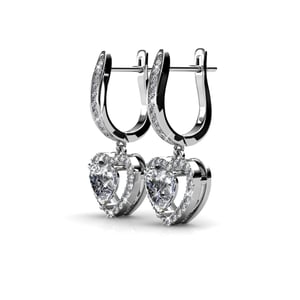 Pendientes Only Love - Plata y Cristal