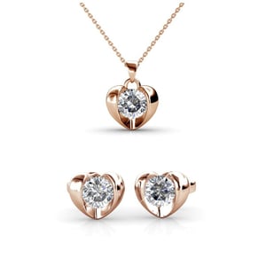 Conjuntos Simply Love: oro rosa y cristal