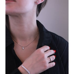 Conjuntos Crystal Mia - Plata y Cristal