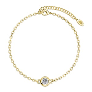 Pulseras con piedras de nacimiento: oro, cristal y azul