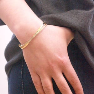 Pulseras Criss - Oro y Cristal