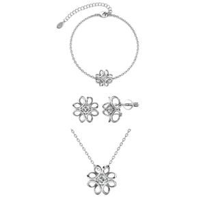 Arreglos de narcisos - Plata y cristal