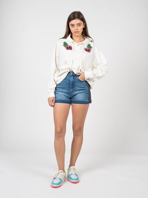 Pinko Bermudas Dotta de mujer azul