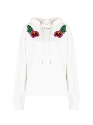 Pinko Sudadera Mutato de mujer Blanco