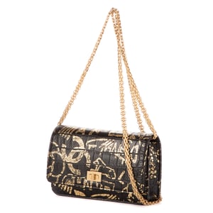 2.55 Graffiti Crocodile Reissue Wallet On Chain  Bolso bandolera