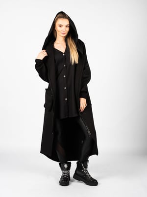 La Haine Inside Us Abrigo Unisex-LW623 de mujer negro