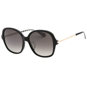 Gafas de sol con montura negra y lentes SF 2 grises de Kate Spade