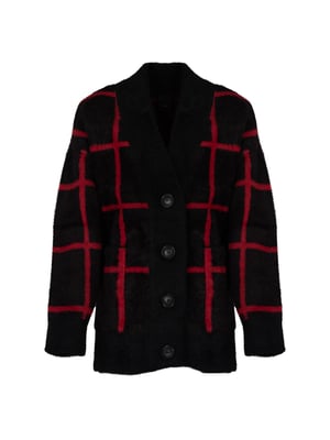 Pinko Cárdigan Extrabrut de mujer rojo, negro