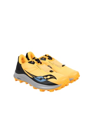 Saucony Zapatos para correr Peregrine 12 ST de mujer negro, amarillo