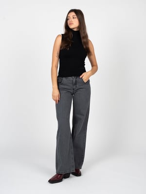 La Haine Inside Us Vaqueros Wide Leg de mujer Gris