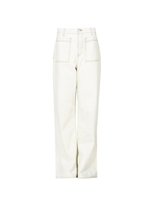 Pinko Pantalones Forbita de mujer Blanco