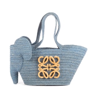 Elephant Raffia Tote  Bolso