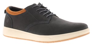 Zapatos de cordones para hombre Hush Puppies Bowen de cuero nobuck color marino