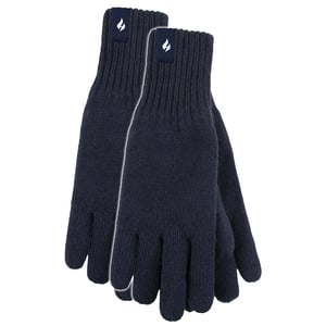 Guantes térmicos para hombre con puño de canalé protector