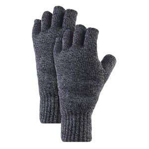 Guantes sin dedos para hombre con forro polar térmico