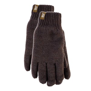 Guantes térmicos para hombre con puño de canalé protector