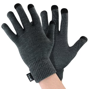 Guantes táctiles con puños para hombre