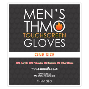 Guantes táctiles con puños para hombre