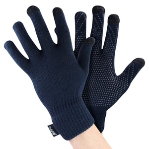 Guantes táctiles con puños para hombre