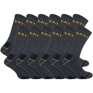 Paquete de 12 calcetines de trabajo unisex de alta resistencia para botas con puntera de acero