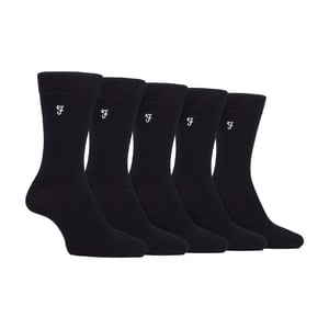 Lote de 5 calcetines de bambú con rayas brillantes para hombre