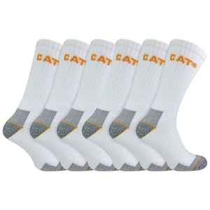 Paquete de 6 calcetines de trabajo unisex de alta resistencia para botas con puntera de acero