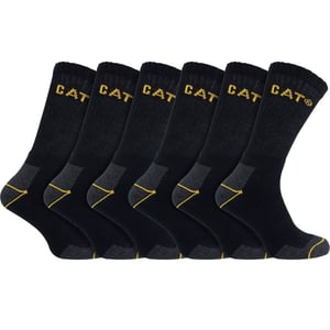 Paquete de 6 calcetines de trabajo unisex de alta resistencia para botas con puntera de acero
