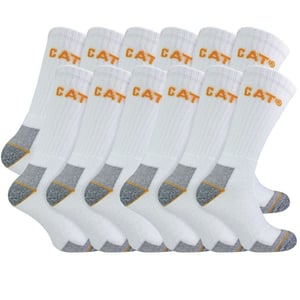 Paquete de 12 calcetines de trabajo unisex de alta resistencia para botas con puntera de acero