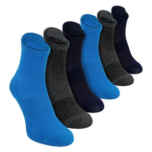 Pack de 6 calcetines antideslizantes de Yoga Pilates para hombre | Calcetines de gimnasia transpirables y acolchados
