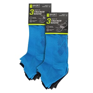 Pack de 6 calcetines antideslizantes de Yoga Pilates para hombre | Calcetines de gimnasia transpirables y acolchados