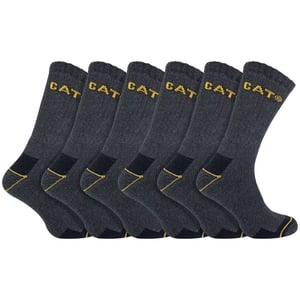 Paquete de 6 calcetines de trabajo unisex de alta resistencia para botas con puntera de acero